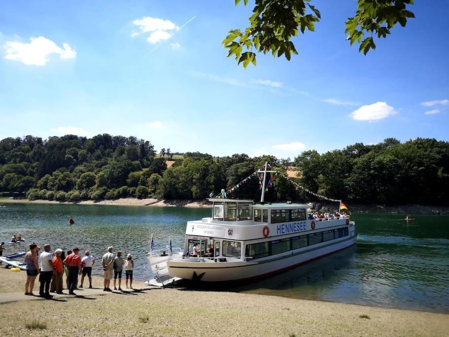Ferienhaus Lena Im Sauerland Direkt Am Hennesee Meschede Kültér fotó